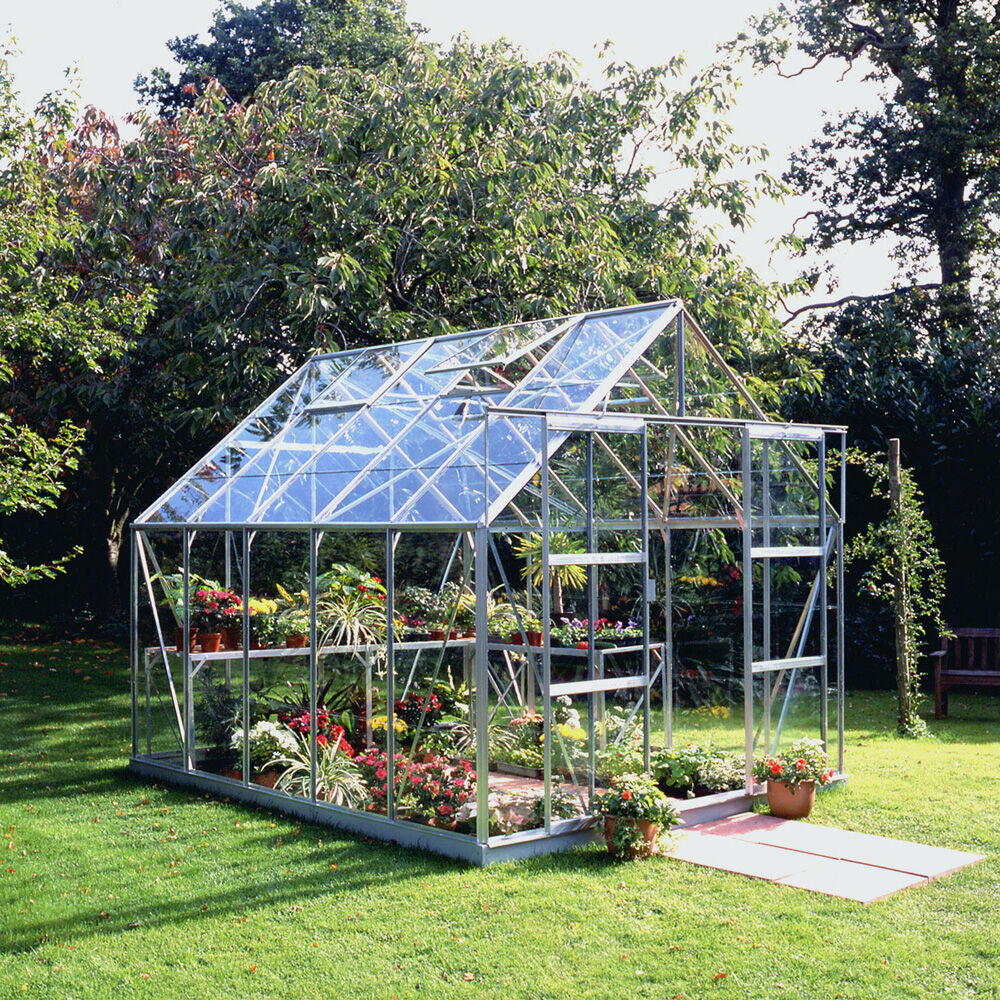 Halls Magnum 108 - Tuinkas - Zilver - 258x257x322 cm - Veiligheidsglas