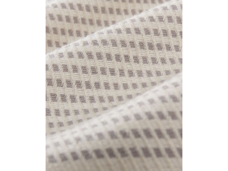 Urbanara Strandtuch Bolu 95 x 180 cm, Hellgrau / Naturweiss Badetuch