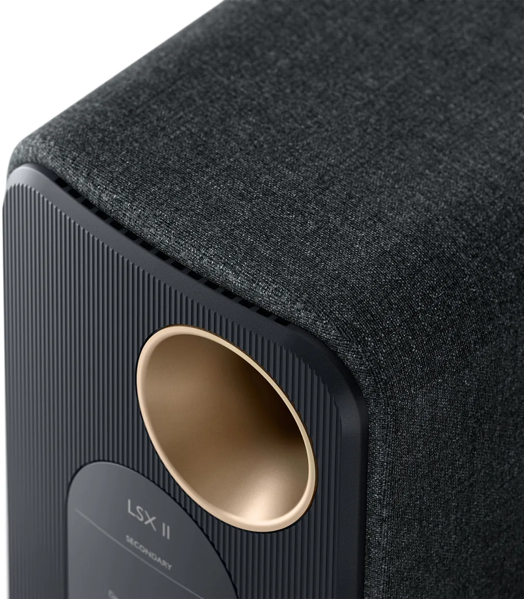 KEF LSX 2 Noir   S1 Gris Enceintes sans fil hi-fi