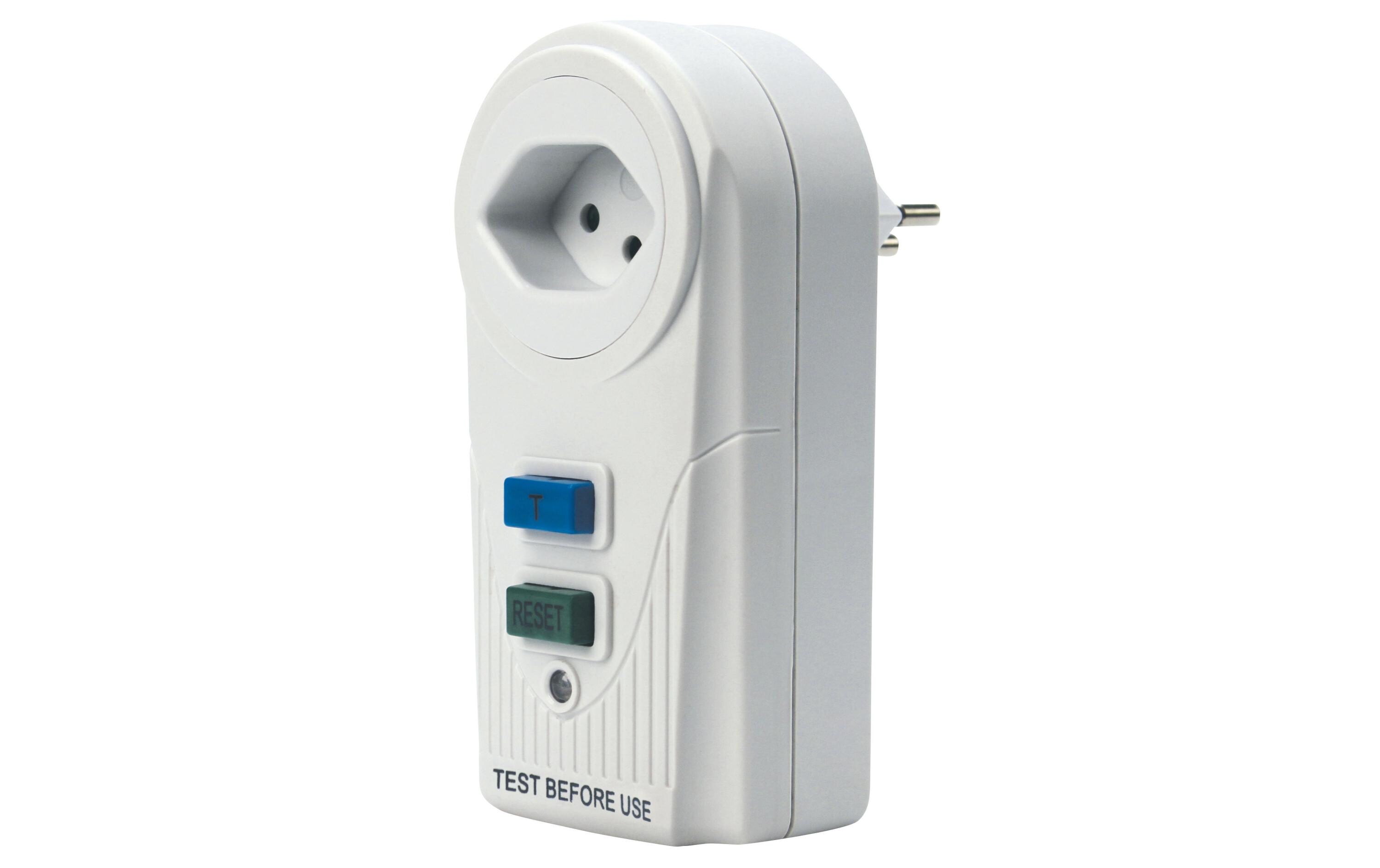 Personenschutz-Stecker T12 - T13Personenschutz-FI-Stecker, weiss