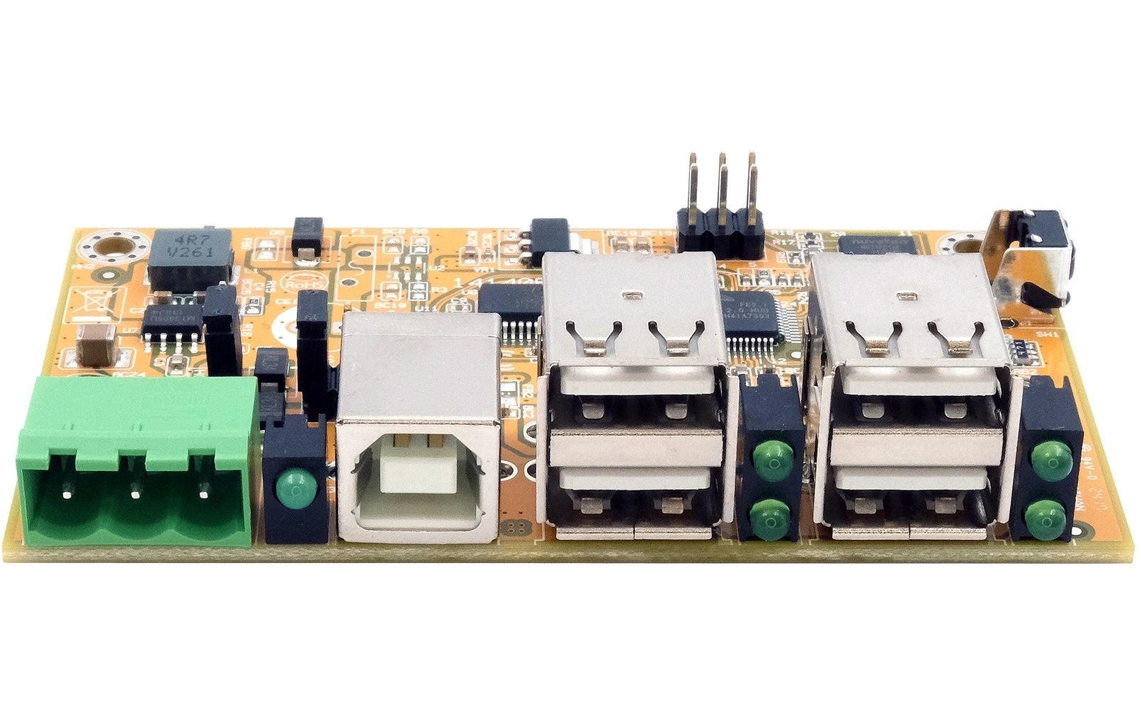 USB-Hub Managed USB 2.0 Hub Platine 4-PortManaged 4-Port USB 2.0 HUB-Platine mit 15KV ESD Überspannungsschutz