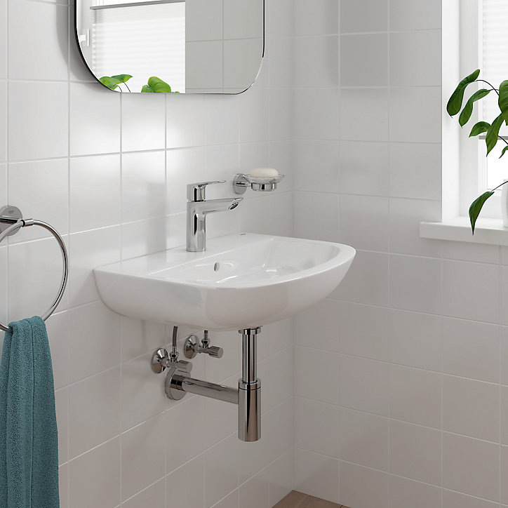 Mitigeur de lavabo Grohe Start Loop en métal coloris chromé