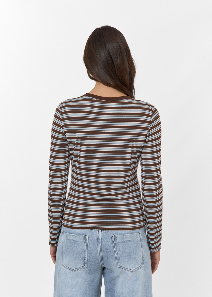 Louise top blauw