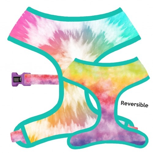 Coleira reversível CaponeTheDog para cães, estampa hippie