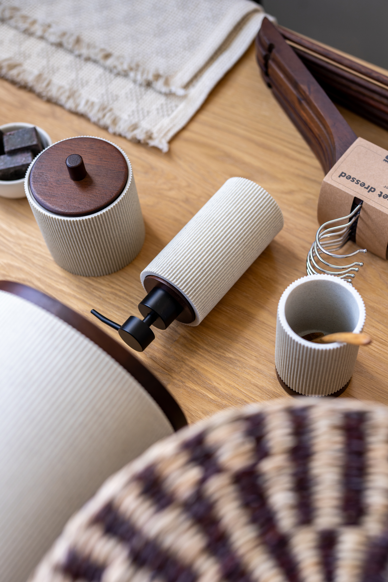 Tandenborstelbeker Ribbel wood
