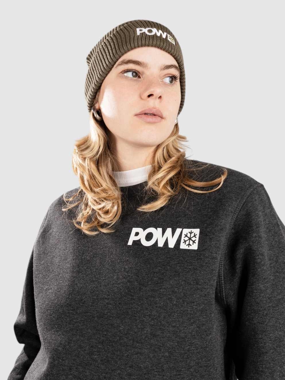 POW Protect Our Winters Mini Left Chest Crew Sweater black