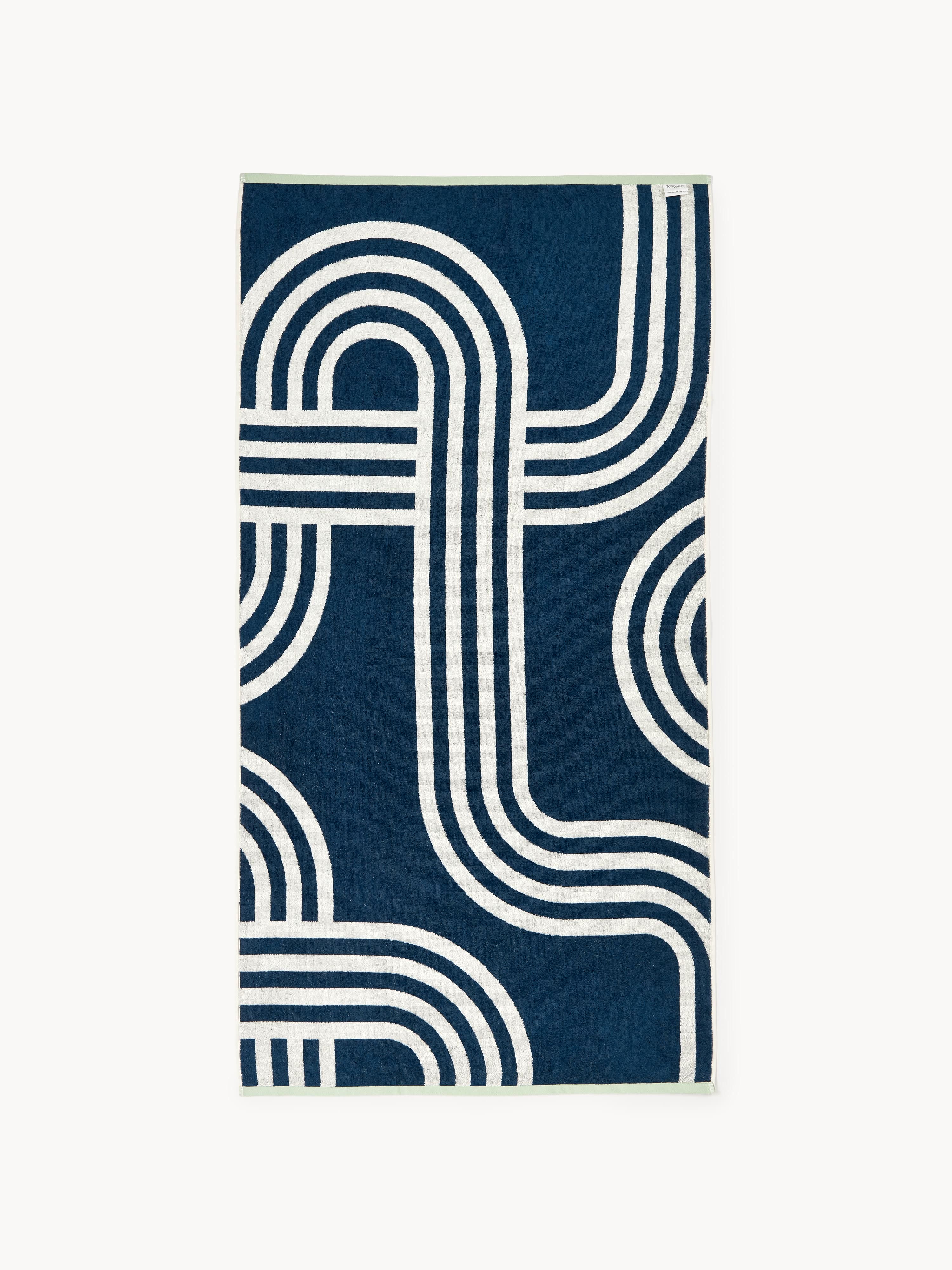 Strandlaken Shiloh met geometrisch patroon