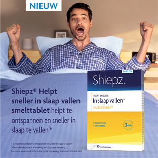Shiepz Helpt Sneller in Slaap Vallen¹* Smelttabletten 30TB