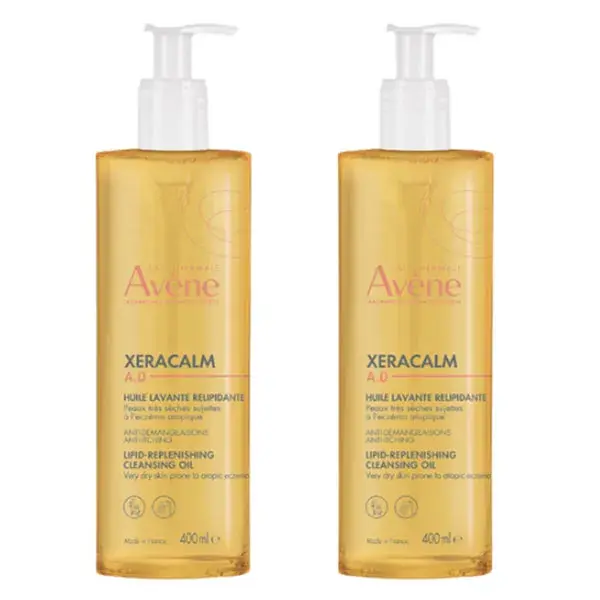 Avène XeraCalm A.D Huile Lavante Relipidante Lot de 2 x 400ml
