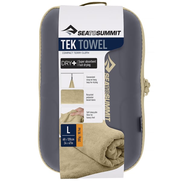 Serviette de voyage SEA TO SUMMIT TEK TOWEL BOUCLETTE L DESERT