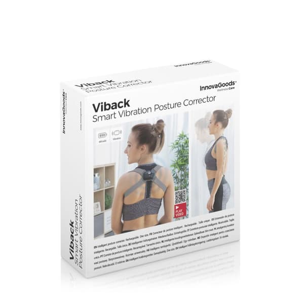 Intelligent oppladbar holdningstrener med vibrasjon Viback InnovaGoods