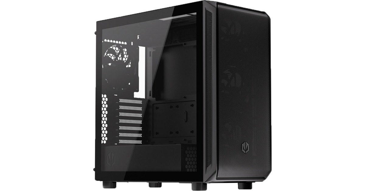 ENDORFYARX 700 Air midi tower behuizing  (Zwart | 2x USB-A | 1x USB-C | Window)