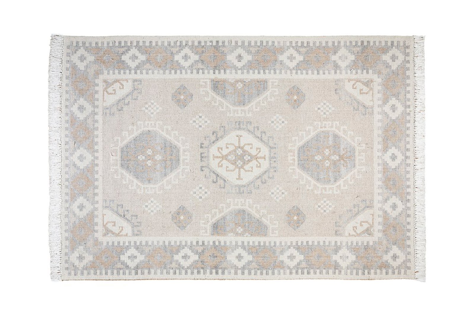 Rio teppe 160x230cm Sand/multifarget ull/polyester jacquard vevd