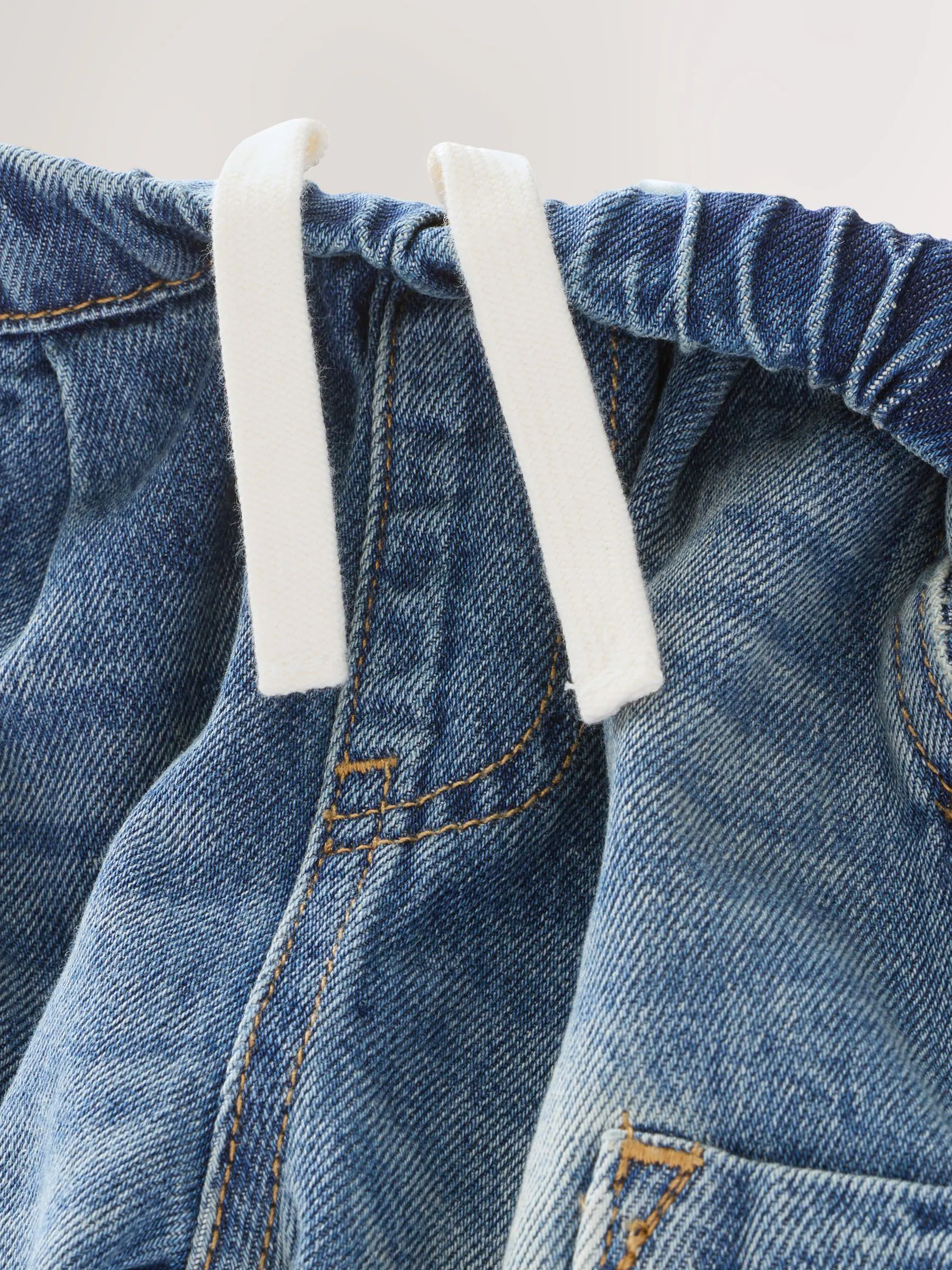 Mediumblauw getint denim - Cargobroek (3 mnd - 7 jr)