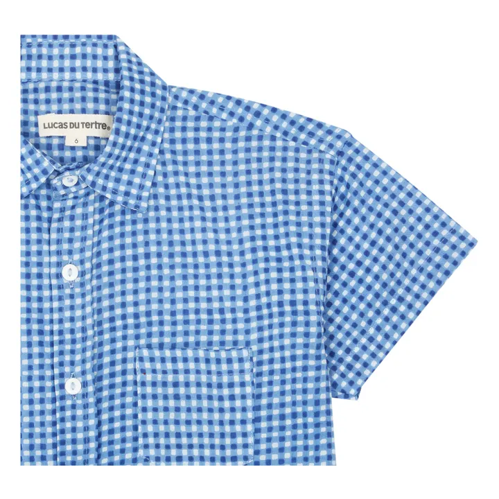 Lucas du Tertre Chemise Bobby Vichy | Bleu ciel