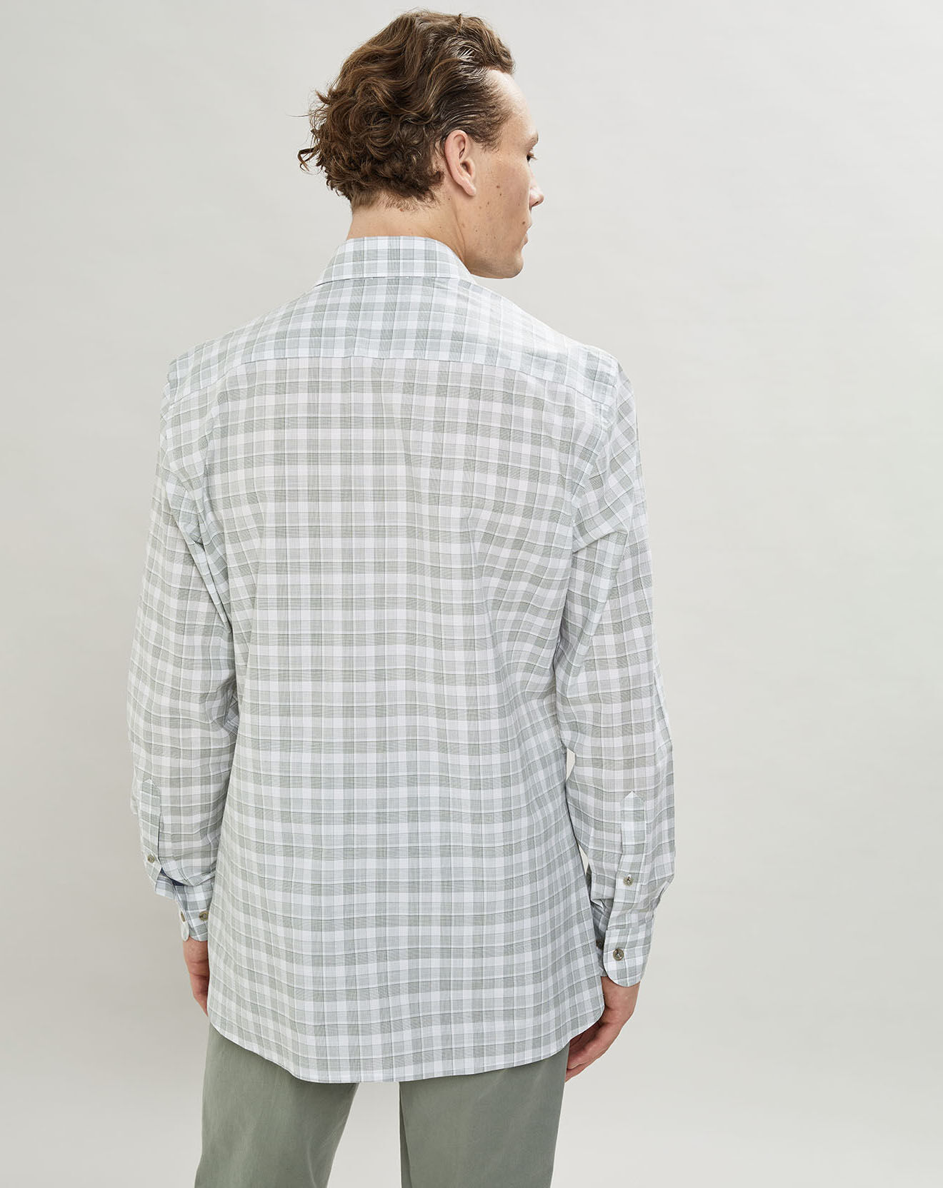 Hackett London Chemise Classic Fit imprimée vert kaki