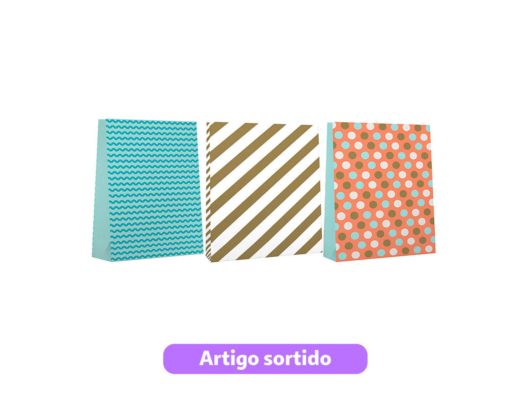 SACO PARA PRESENTE POLEGAR TAMANHO L MODELOS SORTIDOS