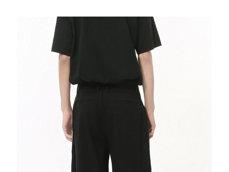FAERIS - Hoge taille, effen, wijde broek