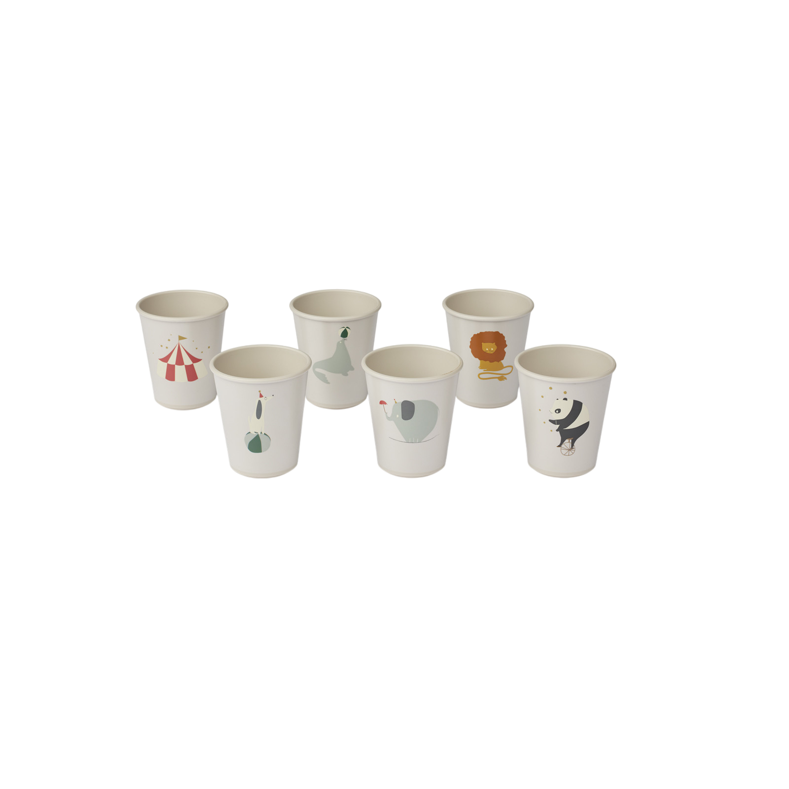 Becher Lana 6er Set Circus Sandy
