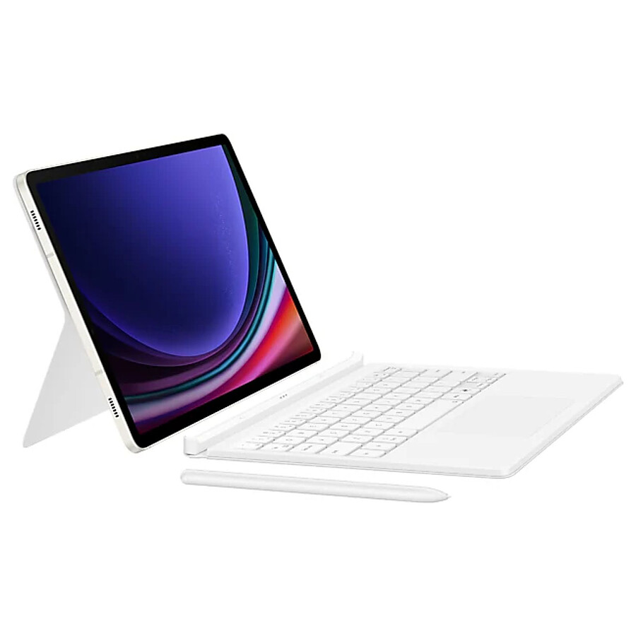 Samsung Book Cover Keyboard (Touche IA) EF-DX725BWEGFR - Blanc