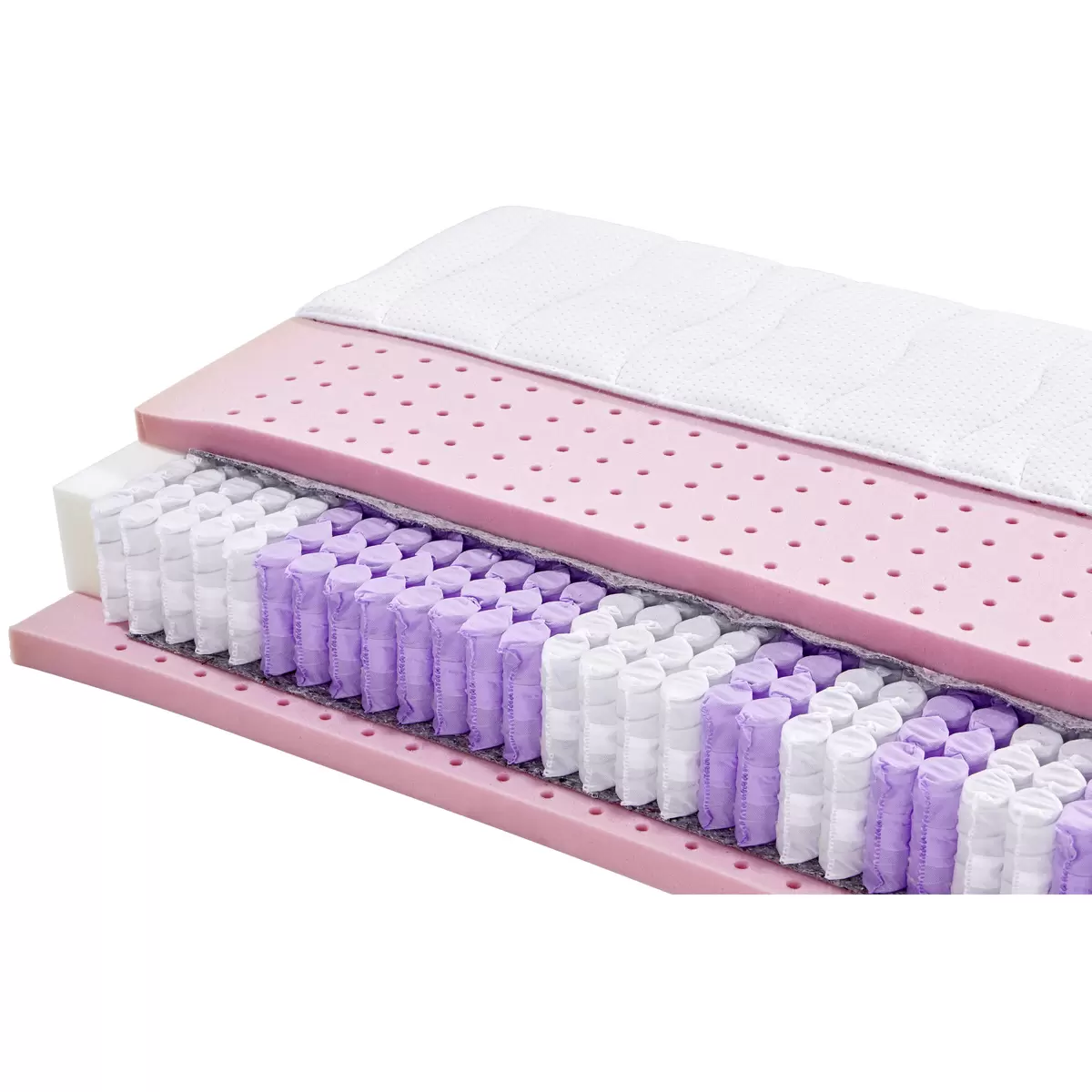 Matratze Gelfeel Deluxe 90 x 200 weiss