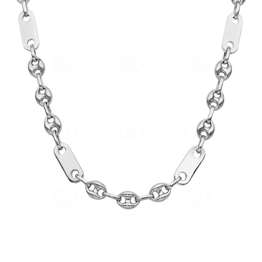 Schiffsankerkette 3+1 925 Silber 6.5mm