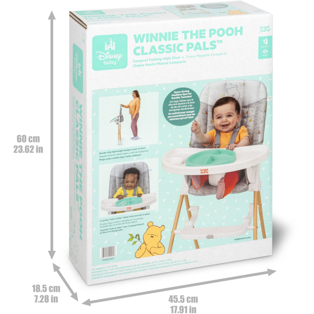 Køb Bright Starts Winnie The Pooh Classic Pals™ Compact Folding Højstol