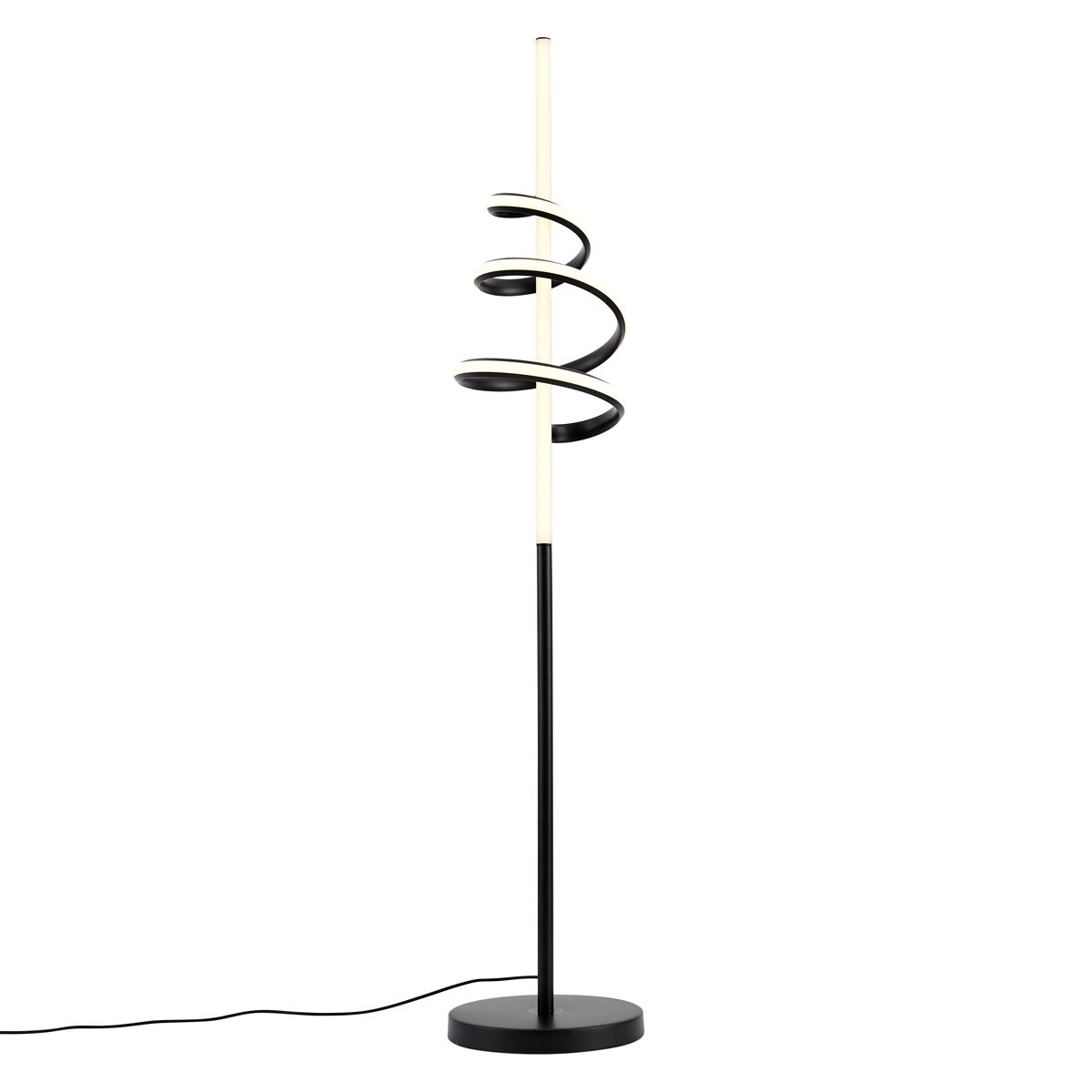 Design vloerlamp zwart incl. LED dimbaar - Rolla