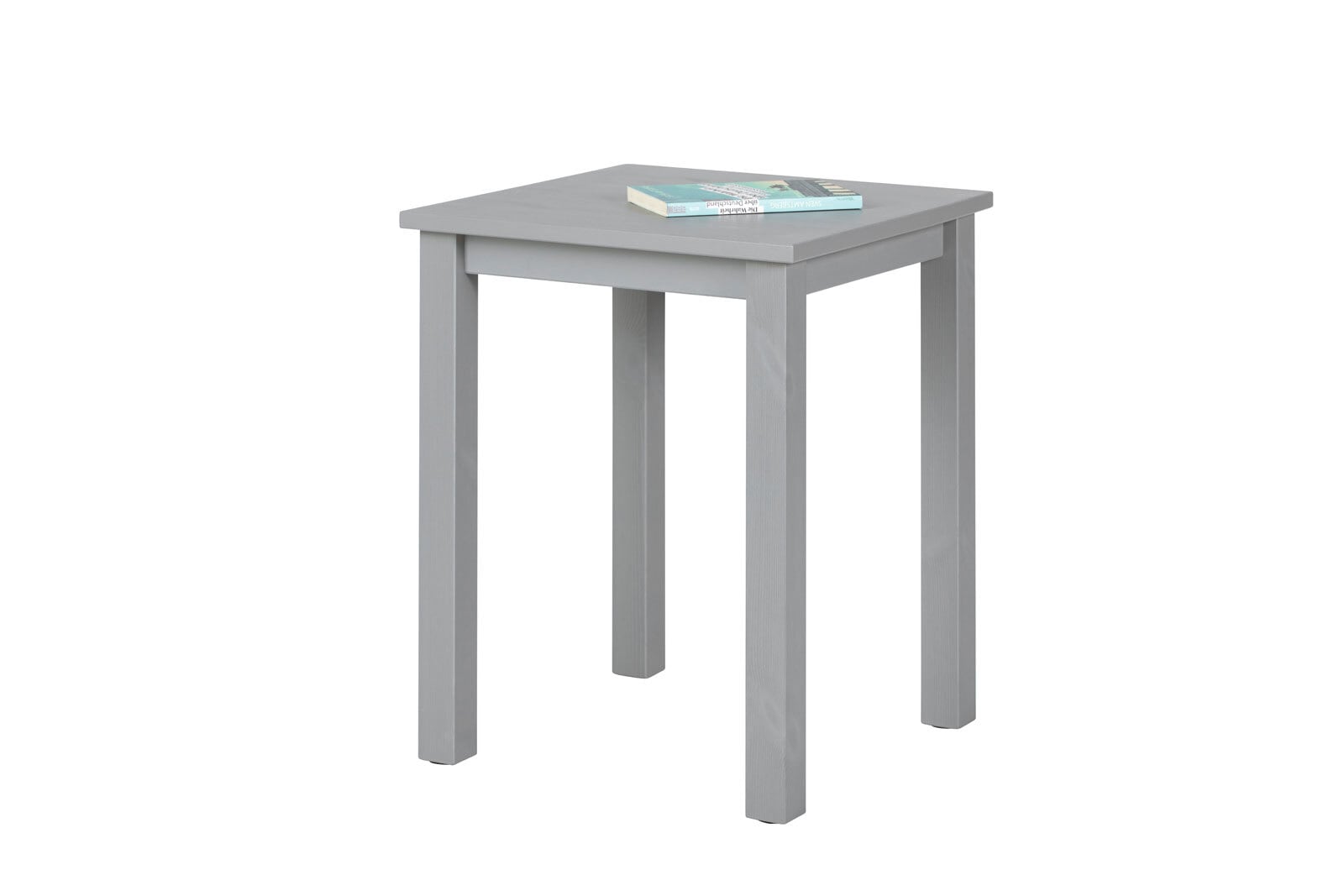 Beistelltisch LENNART 45x55x45 cm Massivholz grau