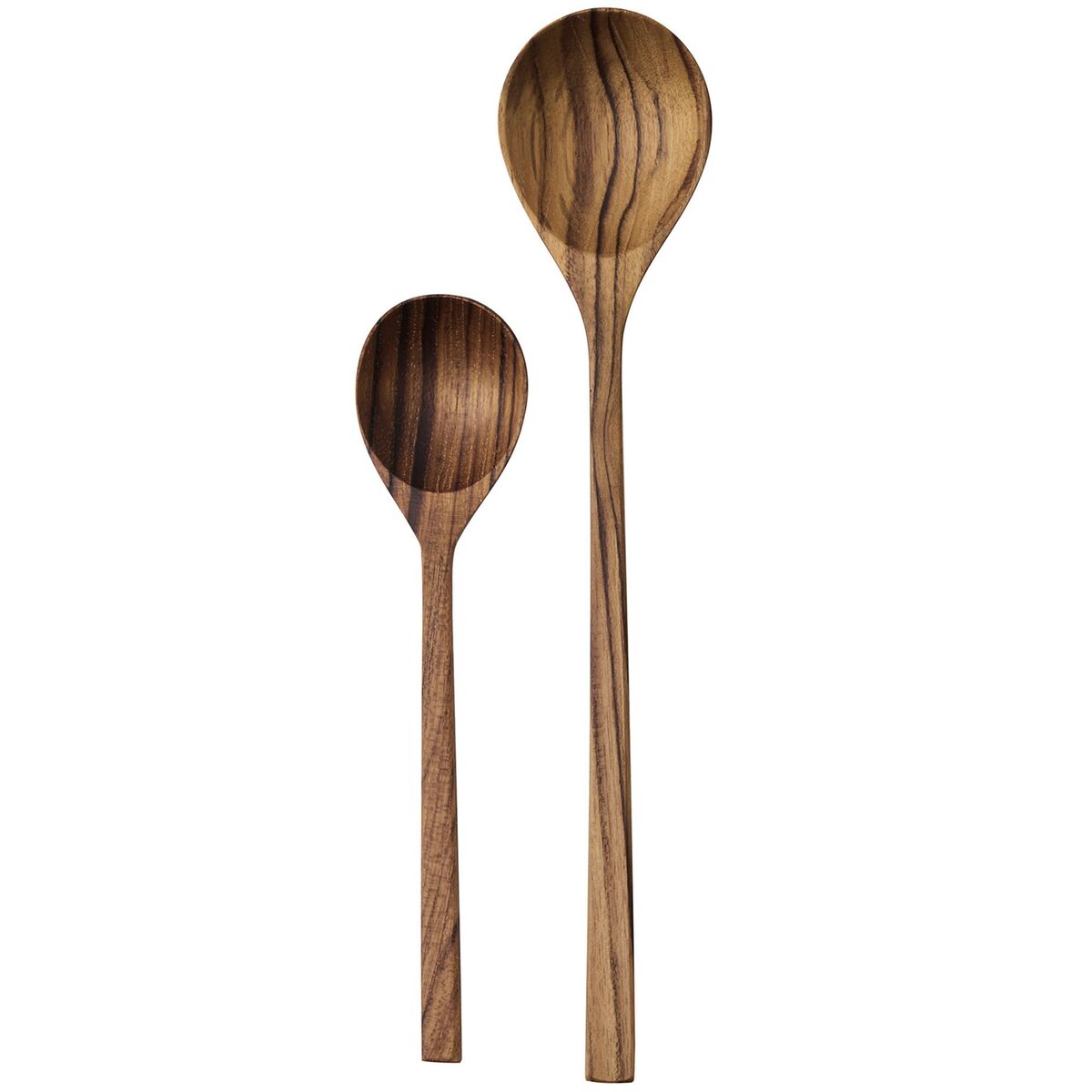 Salatsett skjeer, teak
