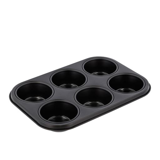 Blomsterbergs Muffinform, Stål, 6 Huller