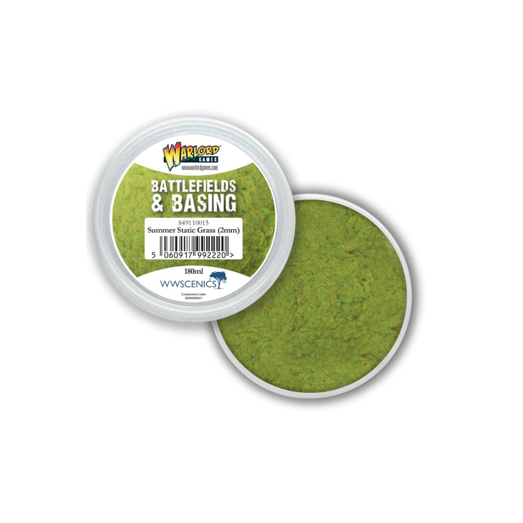 Warlord - Battlefields & Basing: Summer 2mm Static Grass (180ml)