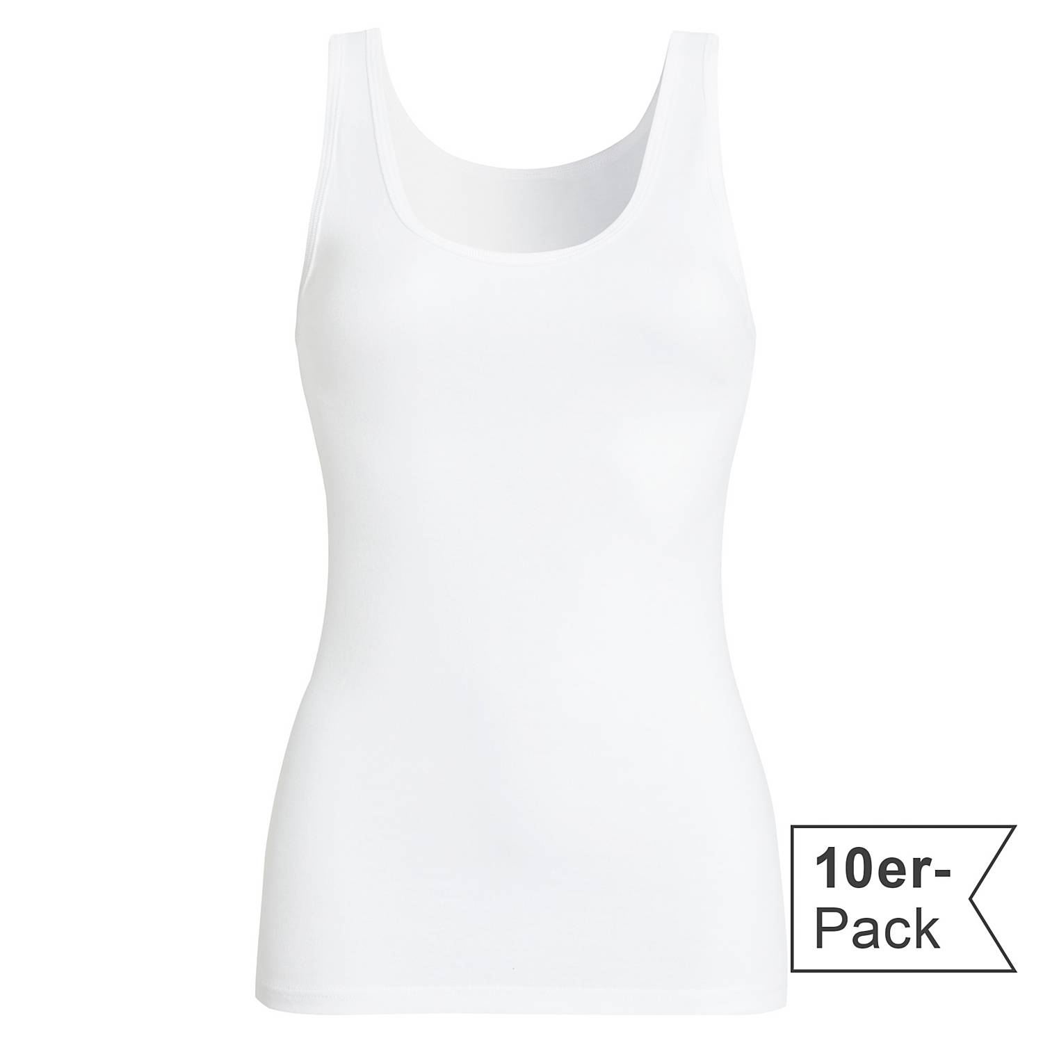 Conta Feinripp Damen-Unterhemd im 10er-Pack