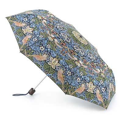 William Morris Strawberry Thief Pattern Compact Umbrella