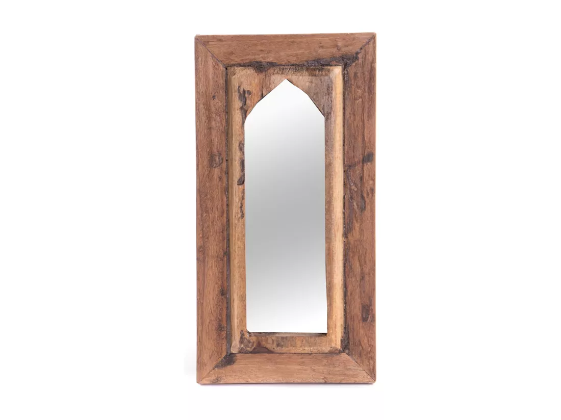 MIROIR MURAL Yara 40x20 cm bois massif couleurs naturelles