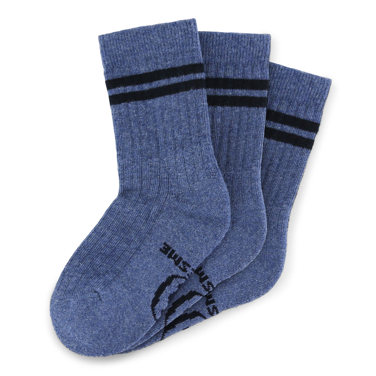 Shoesme blauwe sok met donkere stripings  | Uni schoenen