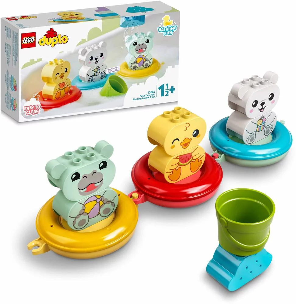 LEGO®DUPLO®MES 1ERS PAS 10965 - JOUET DE BAIN - LE TRAIN FLOTTANT DES ANIMAUX