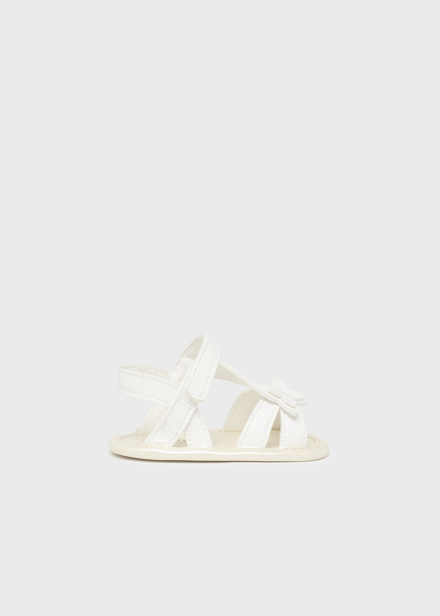 Sandália estampada com fecho de velcro para recém-nascido