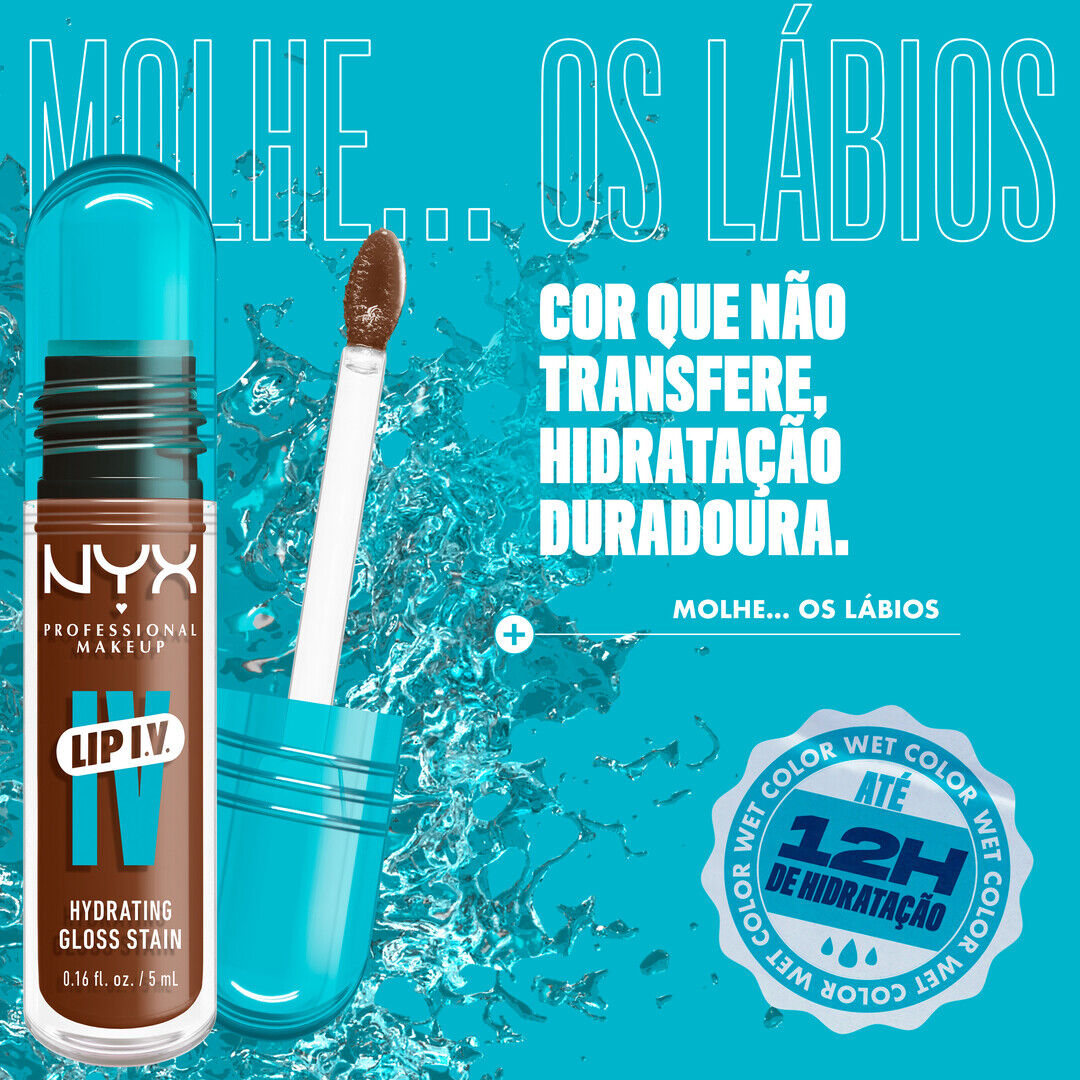 NYX Professional Makeup  Lip I.V. - Lip Gloss Stain Hidratante