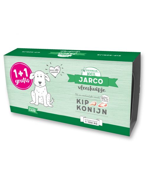 Jarco Dog Vleeskuipje 1+1 2x150 g - Hondenvoer
