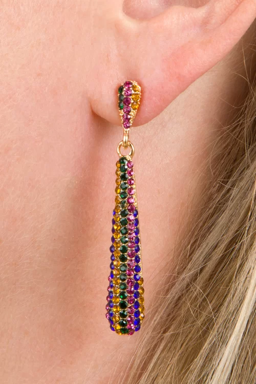 Day&Eve by Go Dutch Label Droplet oorbellen in regenboog