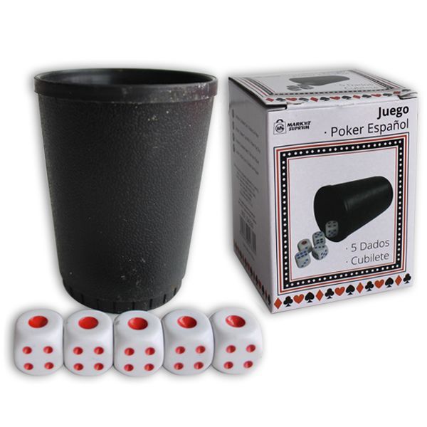 Kit Poker Copo   Shaker   5 Dados