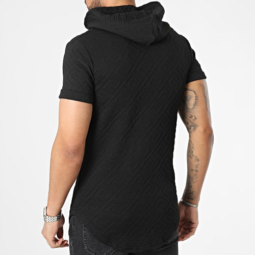 Tee Shirt Capuche Oversize Noir Renaissance