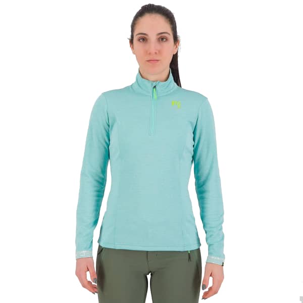 Sweat polaire ski rando KARPOS PIZZOCCO W HALF ZIP AQUA SKY