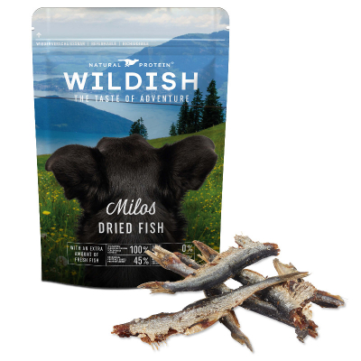 Wildish Dog Milos Dried Fish Hundesnack getrocknet 60g