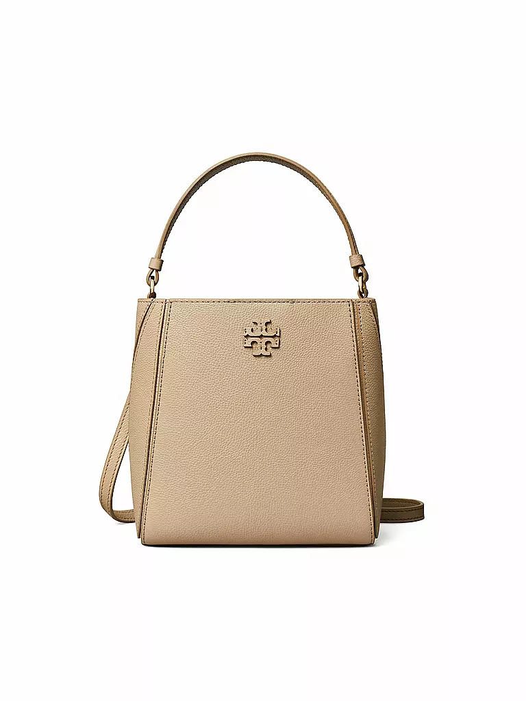 TORY BURCH Ledertasche - Bucket Bag MCGRAW beige
