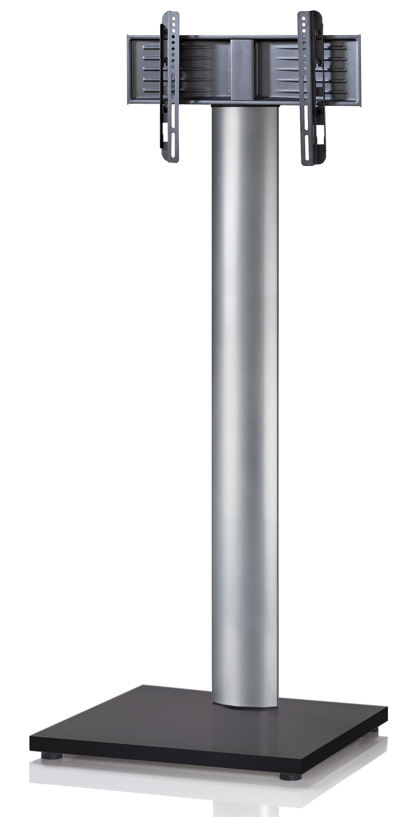 TV-Standfuß ONU MAXI - silber - Schwarzlack