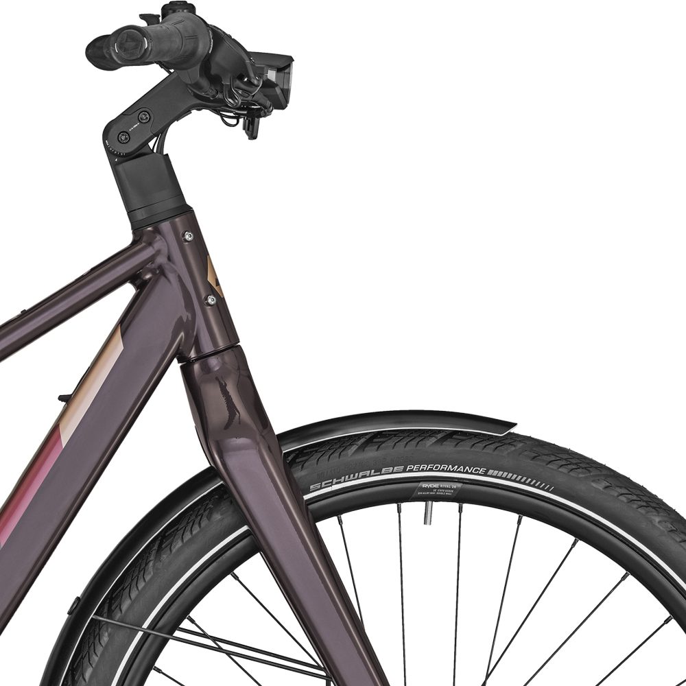 Bergamont E-Vitess Expert Lady Urban E-Bike cassis red