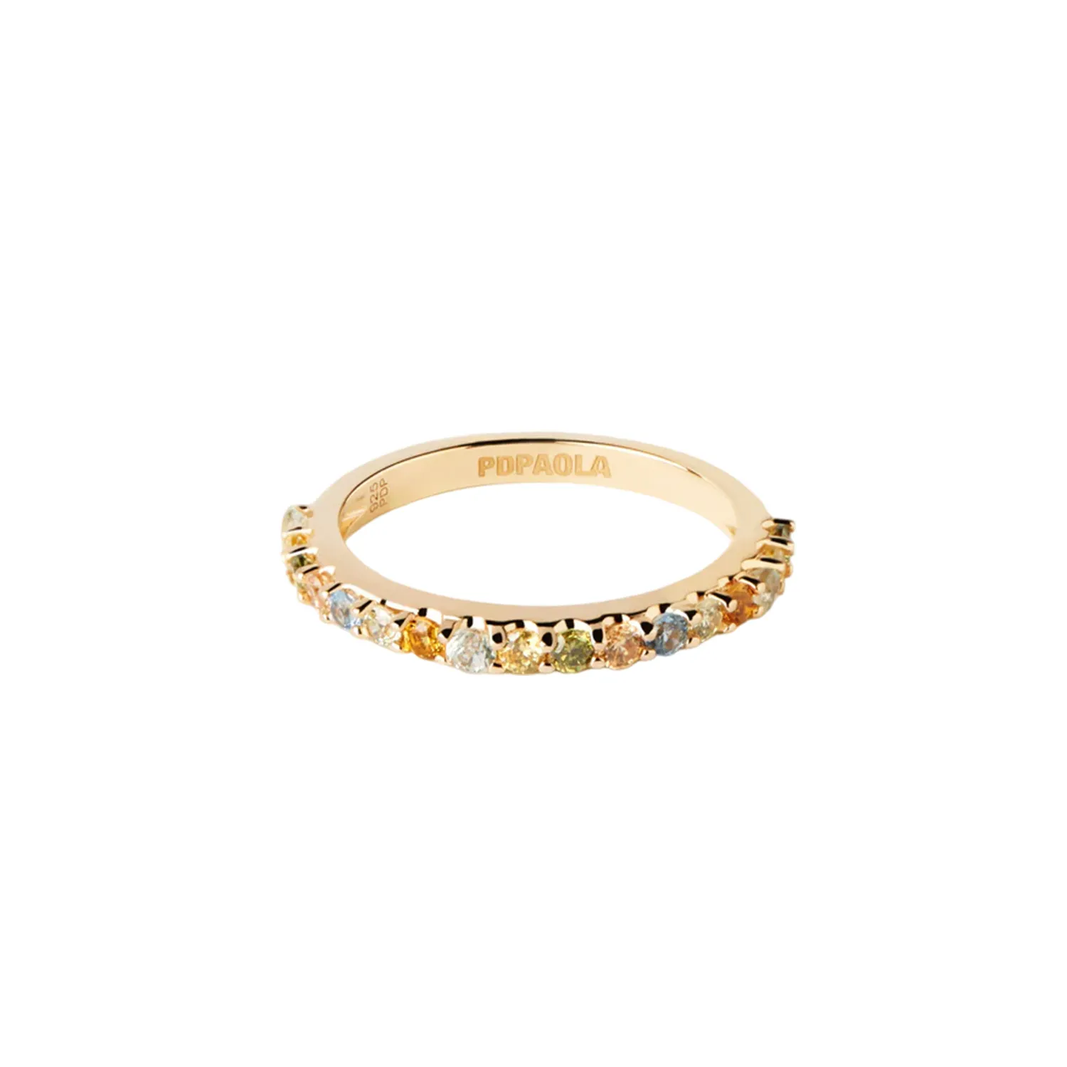PDPAOLA Rainbow Ring 18 kt. Forgyldt Sølv AN01-C07