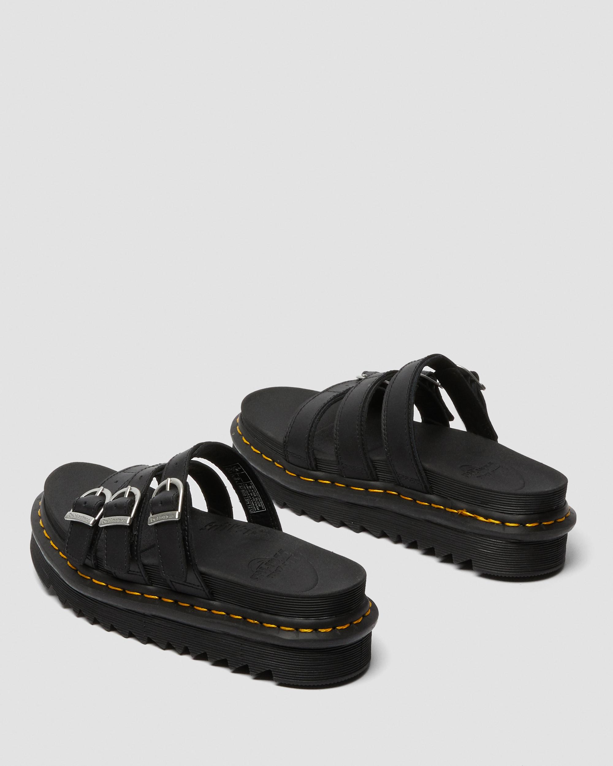 Blaire Leather Slide Sandals
